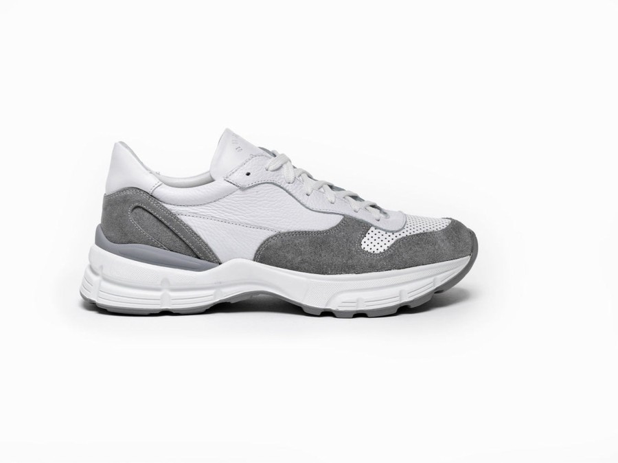 Men Human Scales Sneakers | Sonny White Grey