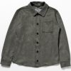 Men Human Scales Overshirts | Rickard Button Grey