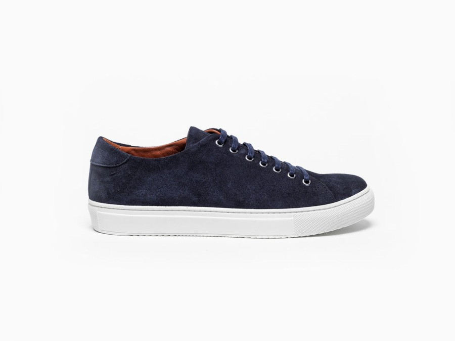 Men Human Scales Sneakers | Herbert Suede Navy