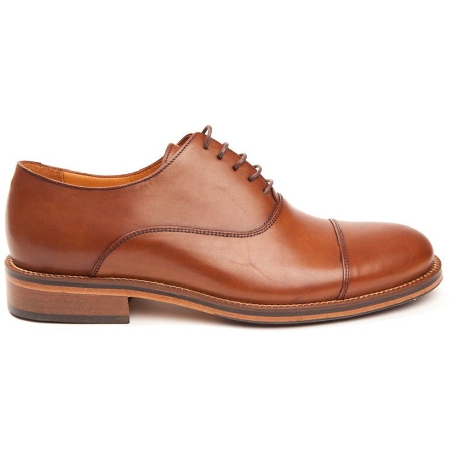 Men Human Scales Oxfords | Benny Light Brown