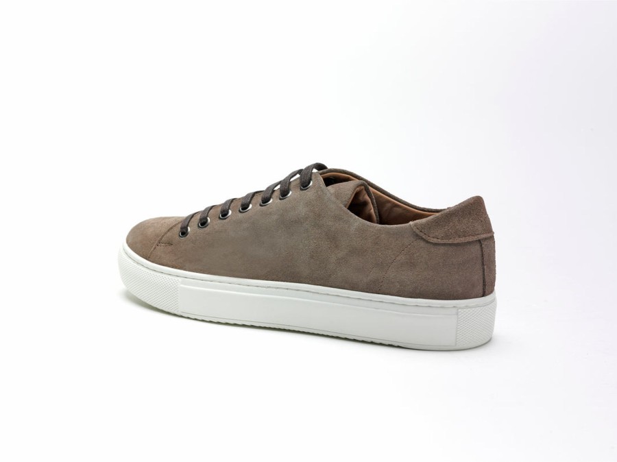 Men Human Scales Sneakers | Herbert Suede Iron Brown