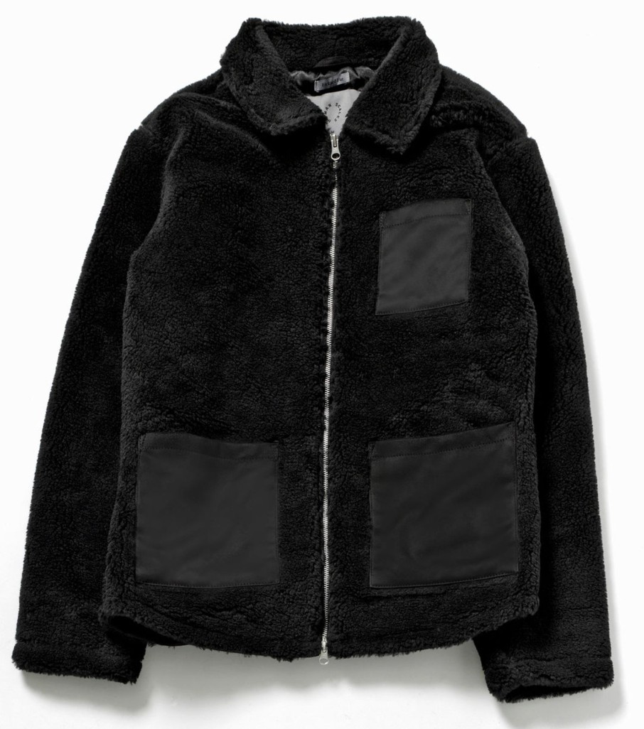 Men Human Scales Sweaters | Rickard Fur Black