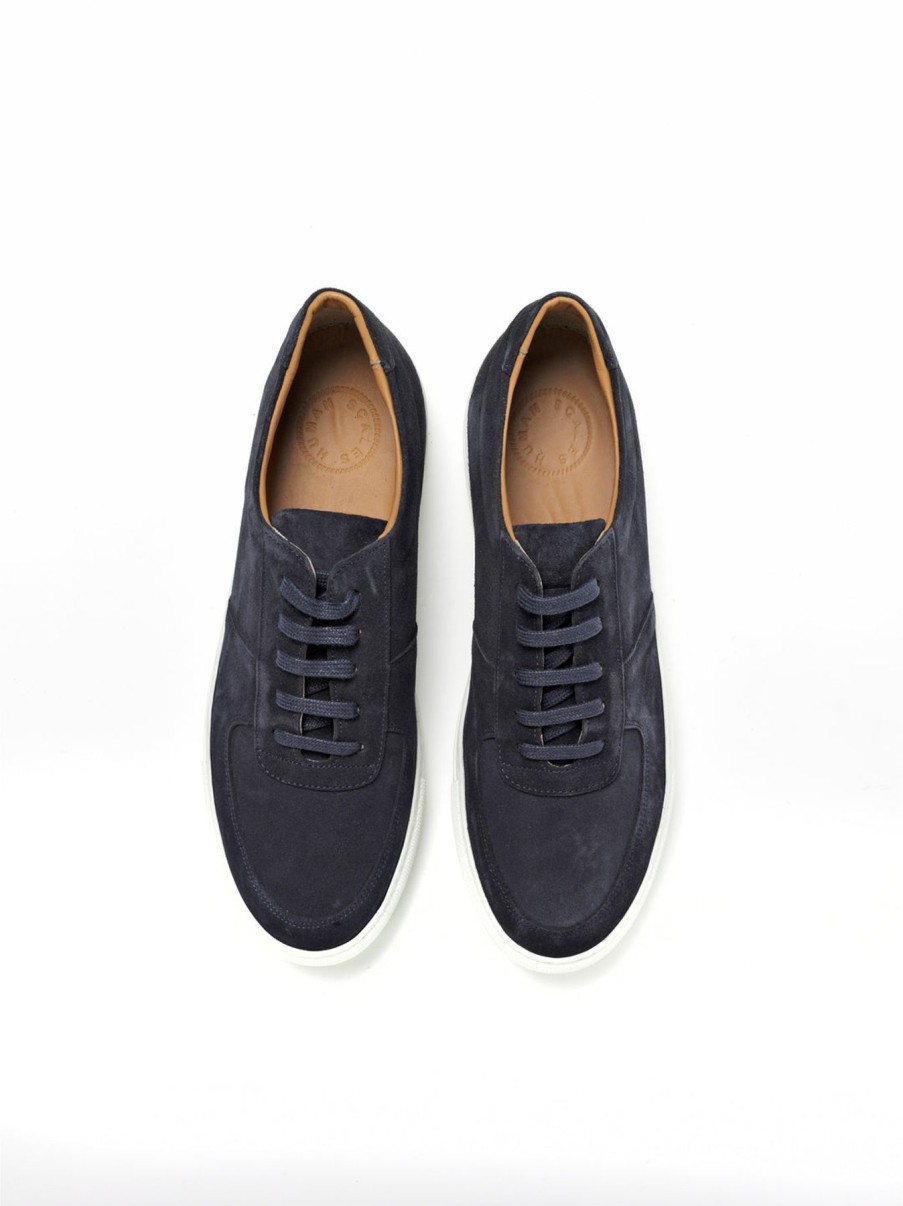 Men Human Scales Sneakers | Sean Suede Navy