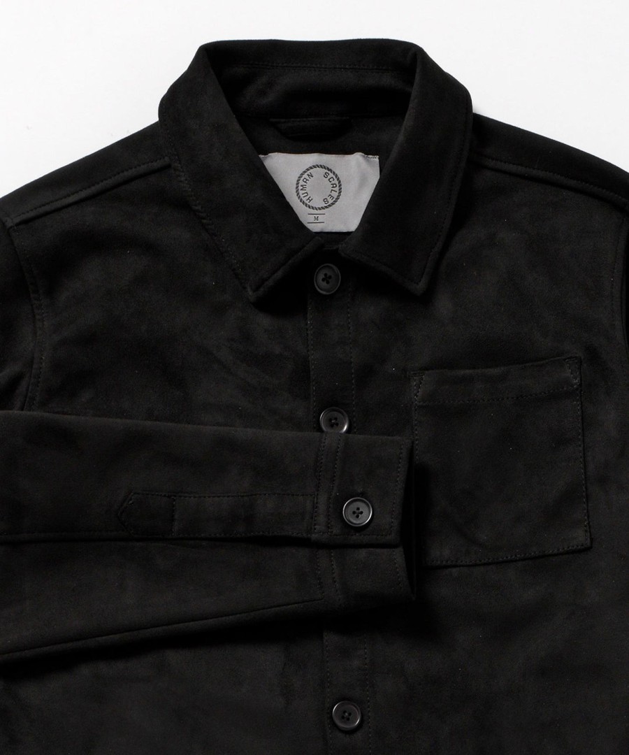 Men Human Scales Sweaters | Rickard Button Black