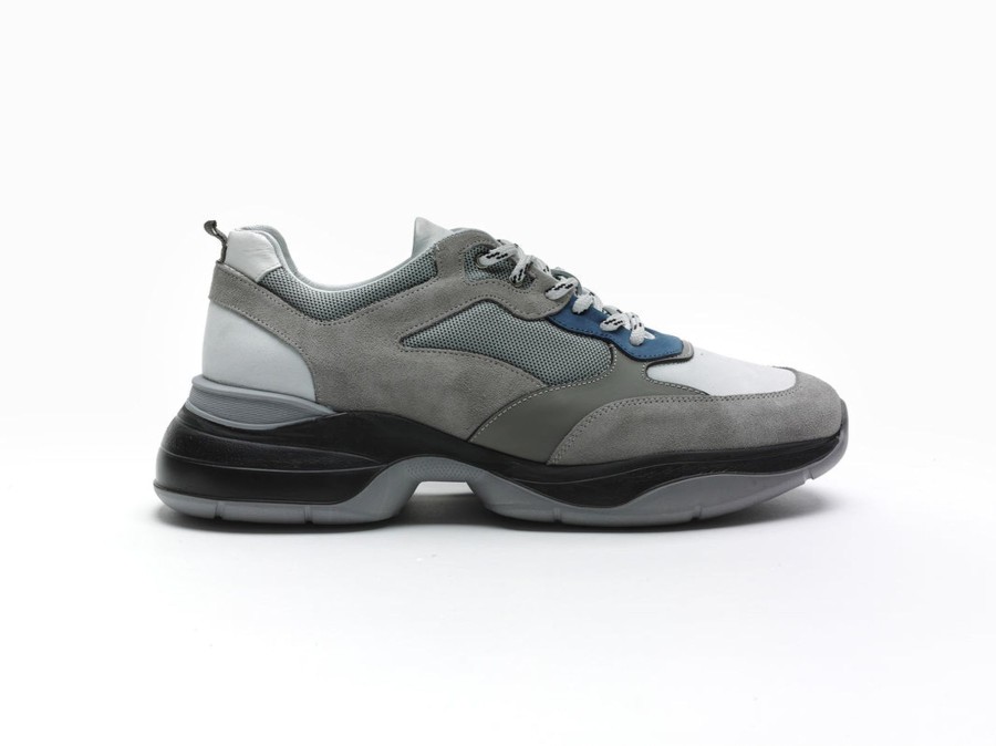 Men Human Scales Sneakers | Albin White Grey