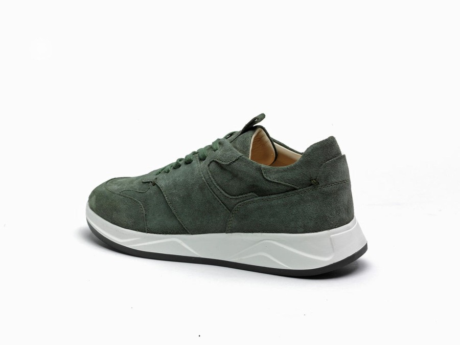 Men Human Scales Sneakers | Simon Suede Green