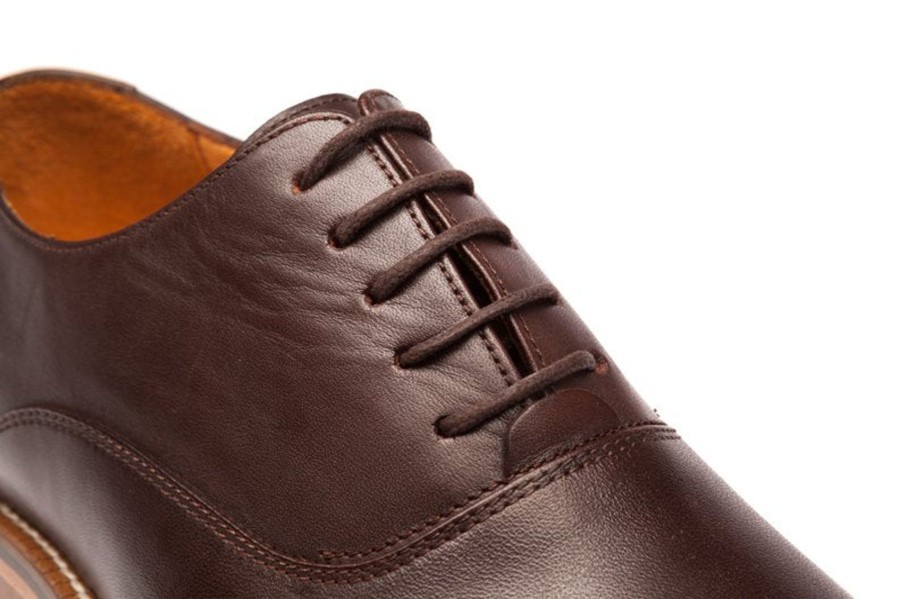 Men Human Scales Oxfords | Benny Dark Brown