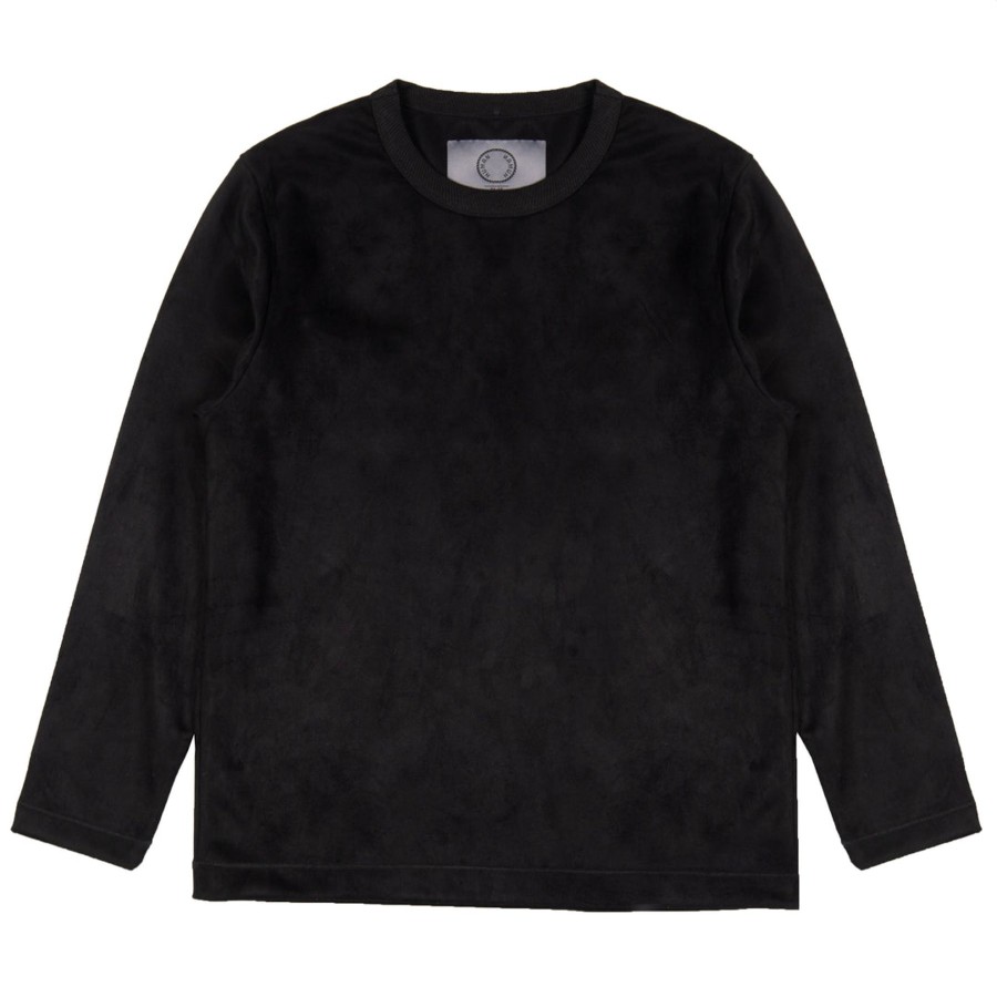 Men Human Scales Sweaters | Wilmer Vegan Suede Black