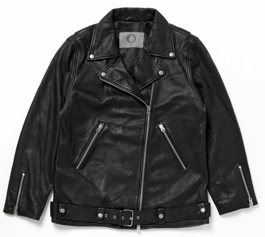 Men Human Scales Leather | Sam Over Size Biker