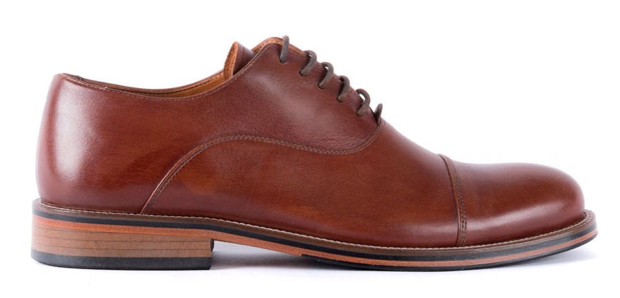 Men Human Scales Oxfords | Benny Cognac