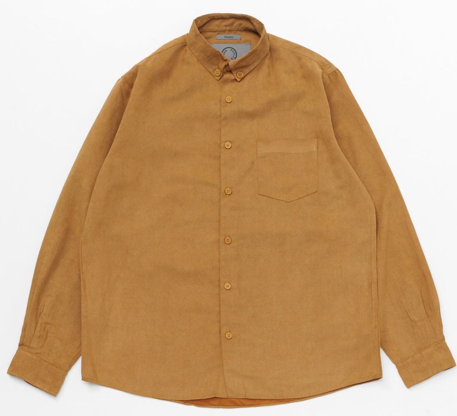 Men Human Scales Sweaters | Hannes Vegan Suede Camel