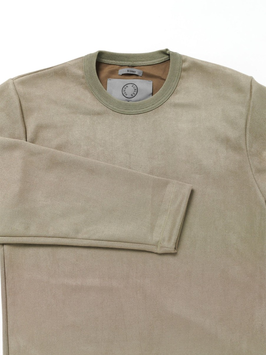 Men Human Scales Sweaters | Wilmer Vegan Suede Lt Grey