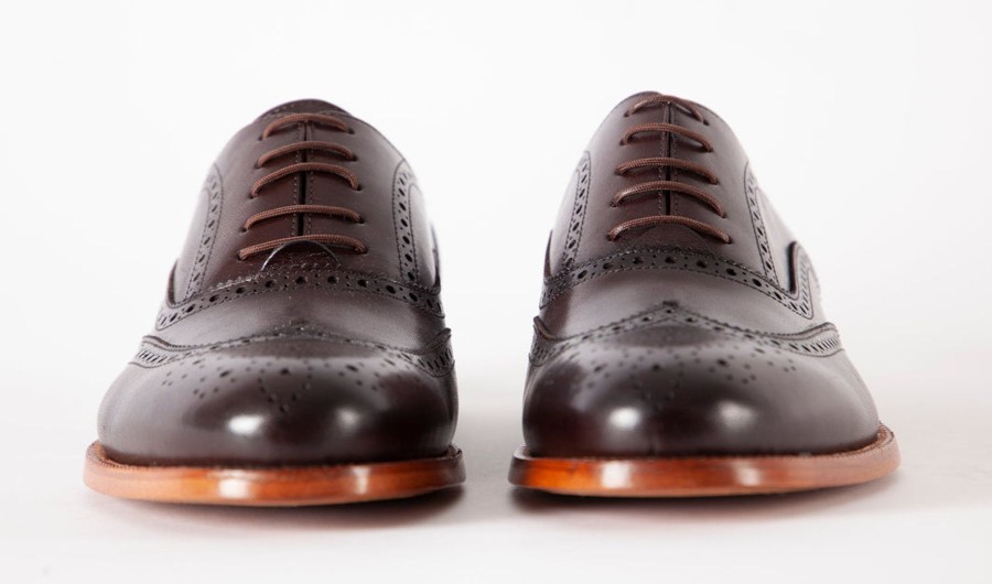 Men Human Scales Brogues | Gustav Brown